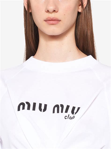 miu miu t shirt women's|bergdorf miu clothing.